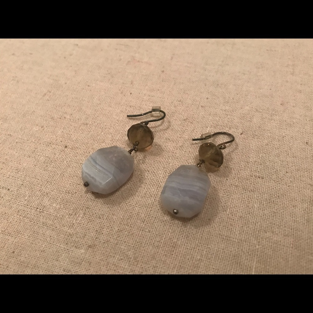 Multi stone necklace & earring set - Picture 3 of 5